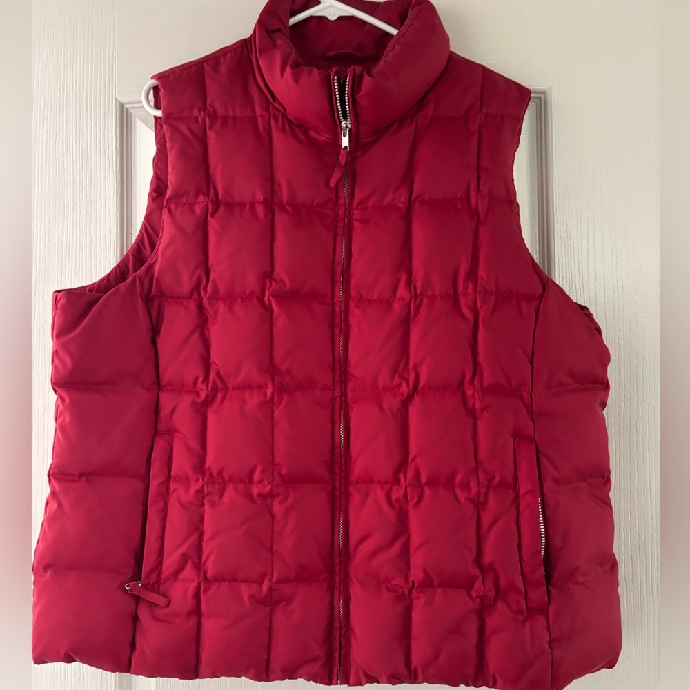 Red Gap puffer vest